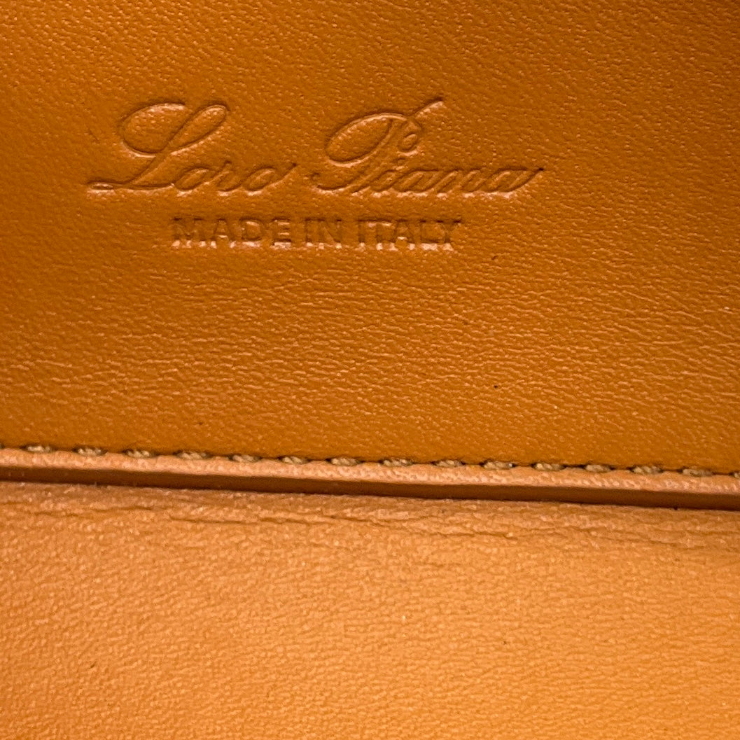 Loro Piana Tan Sesia Micro Smooth Satin Calf Leather Handbag