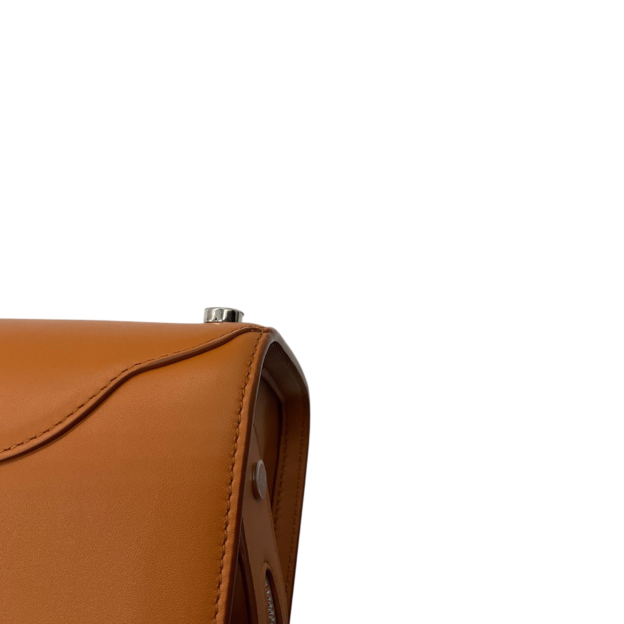 Loro Piana Tan Sesia Micro Smooth Satin Calf Leather Handbag