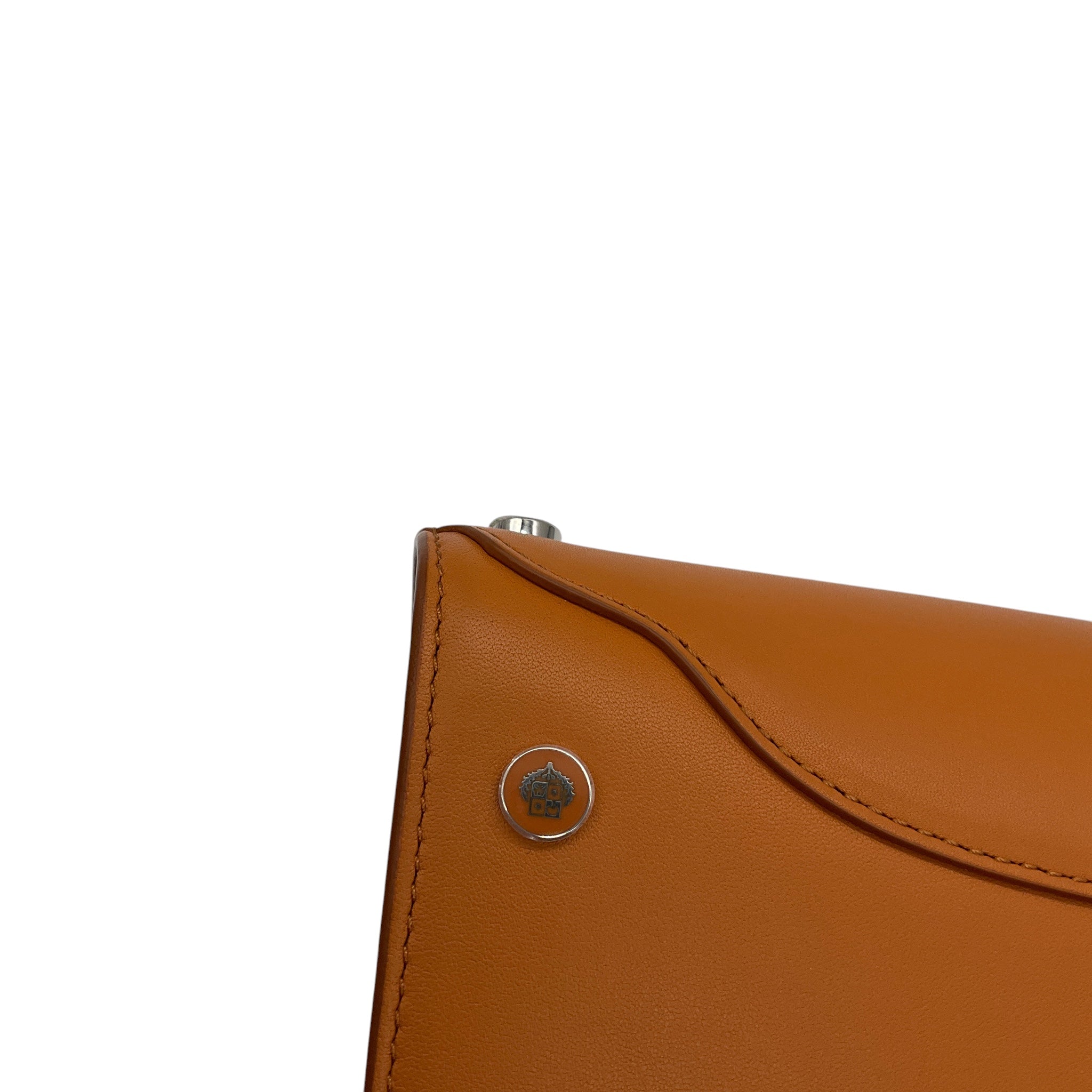 Loro Piana Tan Sesia Micro Smooth Satin Calf Leather Handbag