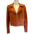 Load image into Gallery viewer, Brandon Maxwell Caramel Suede Double Layer Moto Jacket

