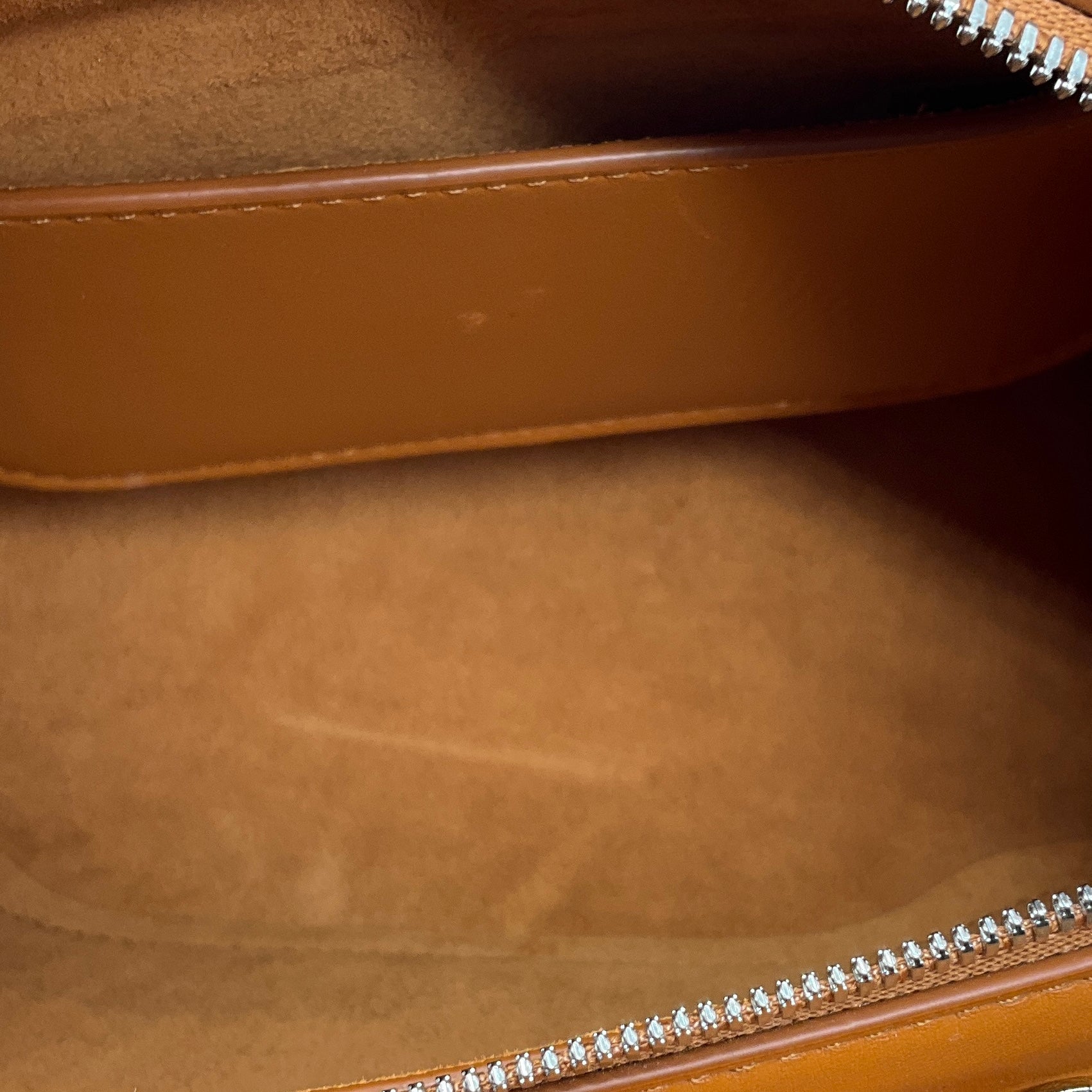 Loro Piana Tan Sesia Micro Smooth Satin Calf Leather Handbag