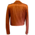 Load image into Gallery viewer, Brandon Maxwell Caramel Suede Double Layer Moto Jacket
