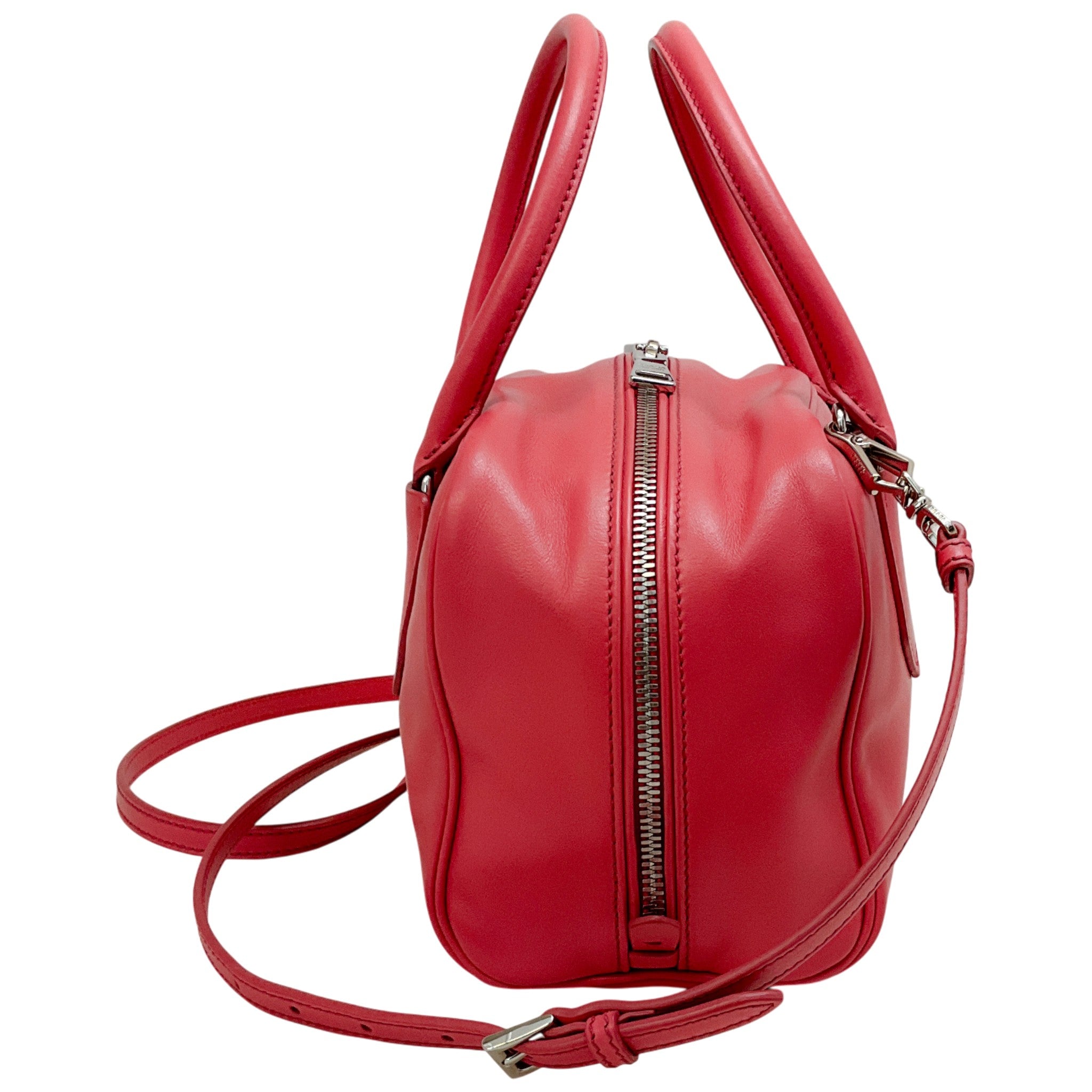 Prada Pink Leather Bauletto 2 Way Bag