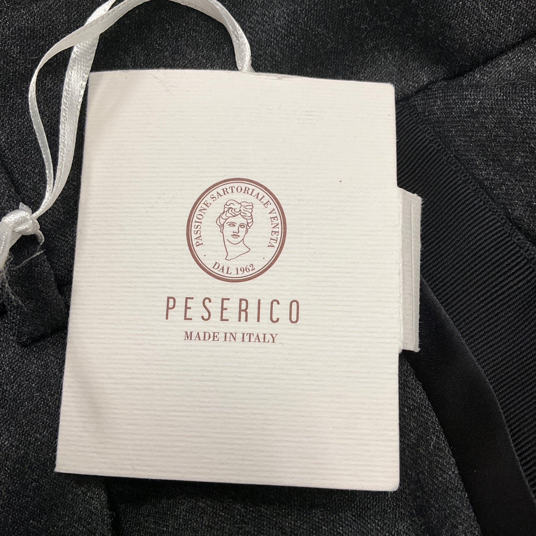 Peserico Charcoal Grey Wool Trousers