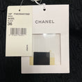 Load image into Gallery viewer, Chanel Black 2018 Textured Cotton Pique Knit Short Sleeved Dress with CC Logo Plaque
