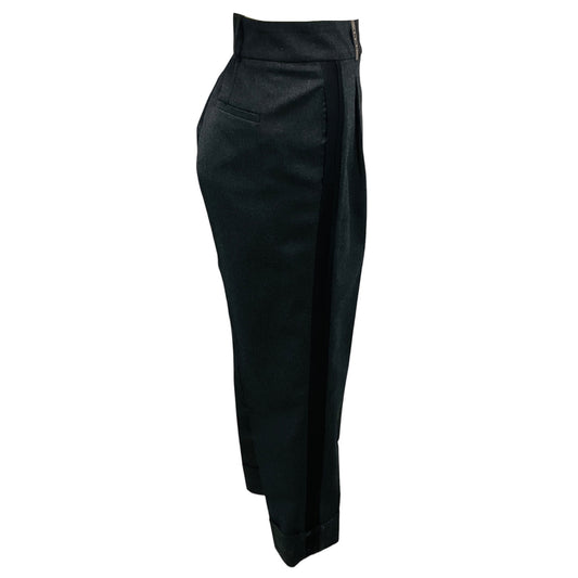 Peserico Charcoal Grey Wool Trousers