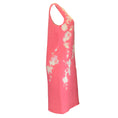 Load image into Gallery viewer, Naeem Khan Pink / Beige Embroidered and Beaded Sleeveless Linen Dress

