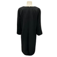 Load image into Gallery viewer, Lafayette 148 New York Black Tie Detail Long Sleeved Crepe Dress
