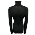 Load image into Gallery viewer, Chanel Black Long Sleeved Ribbed Knit Cashmere and Silk Turtleneck Sweater
