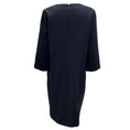 Load image into Gallery viewer, Peserico Navy Blue Long Sleeved Stretch Jersey Dress
