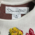 Load image into Gallery viewer, Oscar de la Renta Ivory Multi Degrade Rose Jacquard Fit and Flare Dress
