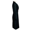Load image into Gallery viewer, Gucci Black Long Sleeved Jacquard Midi Dress
