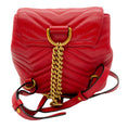 Load image into Gallery viewer, Gucci Red GG Marmont Leather Drawstring Mini Backpack
