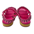 Load image into Gallery viewer, Chanel Pink Metallic 2019 Metallized Lambskin Leather Sandals
