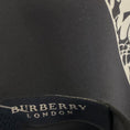 Load image into Gallery viewer, Burberry Black / White Floral Print Square Silk Twill Scarf
