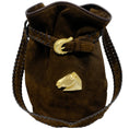 Load image into Gallery viewer, Kieselstein-Cord Brown Suede Bucket Bag with Horse

