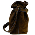 Load image into Gallery viewer, Kieselstein-Cord Brown Suede Bucket Bag with Horse
