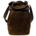 Load image into Gallery viewer, Kieselstein-Cord Brown Suede Bucket Bag with Horse
