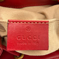 Load image into Gallery viewer, Gucci Red GG Marmont Leather Drawstring Mini Backpack
