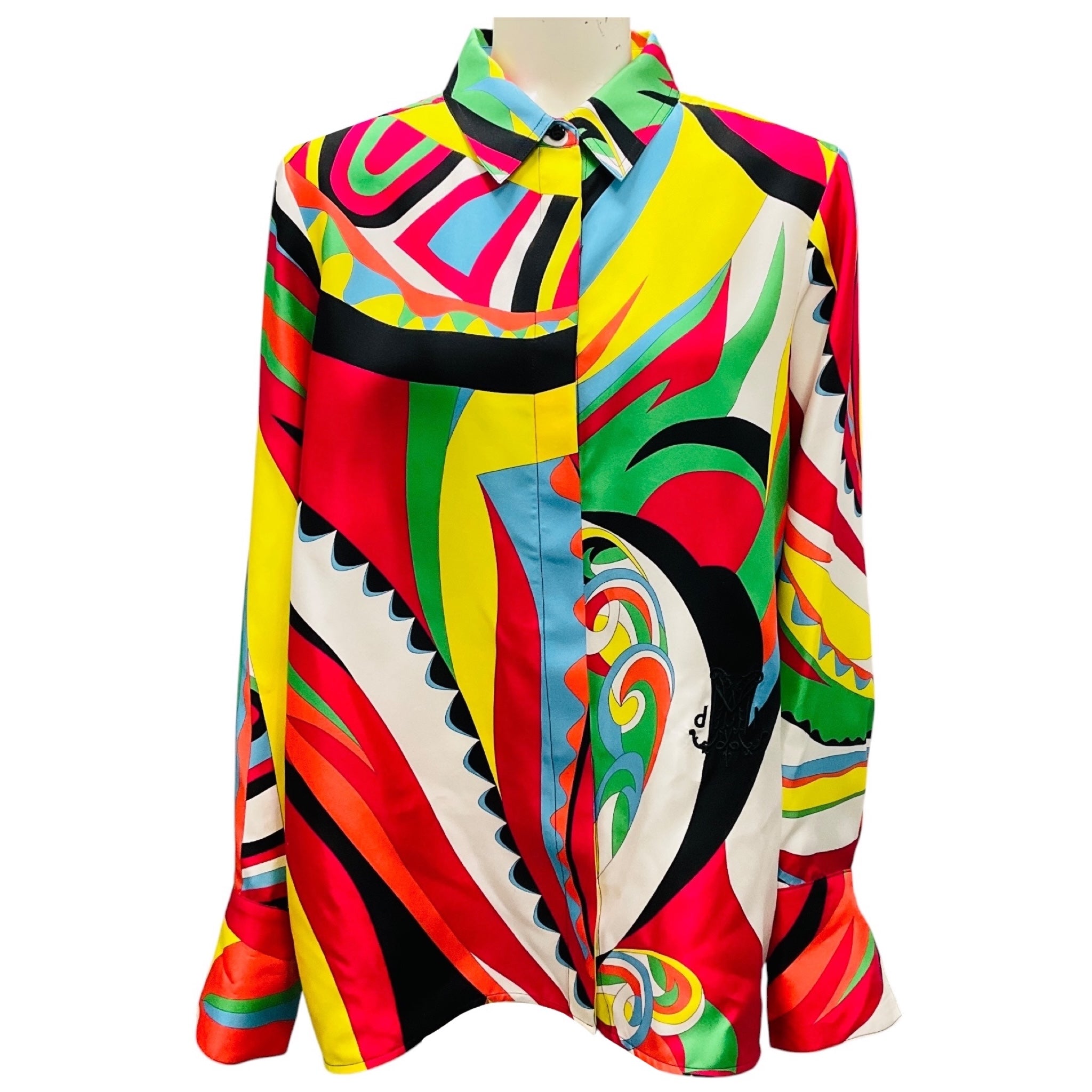 DMN Multicolor Silk Blouse