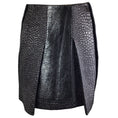 Load image into Gallery viewer, Ellery Black Mavericks Pleat Front Pebble Mini Skirt

