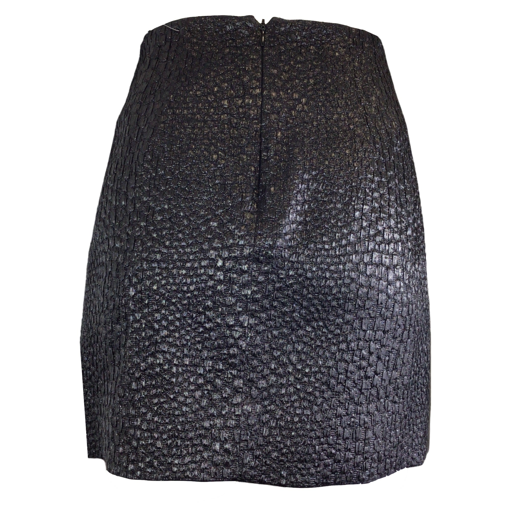 Ellery Black Mavericks Pleat Front Pebble Mini Skirt