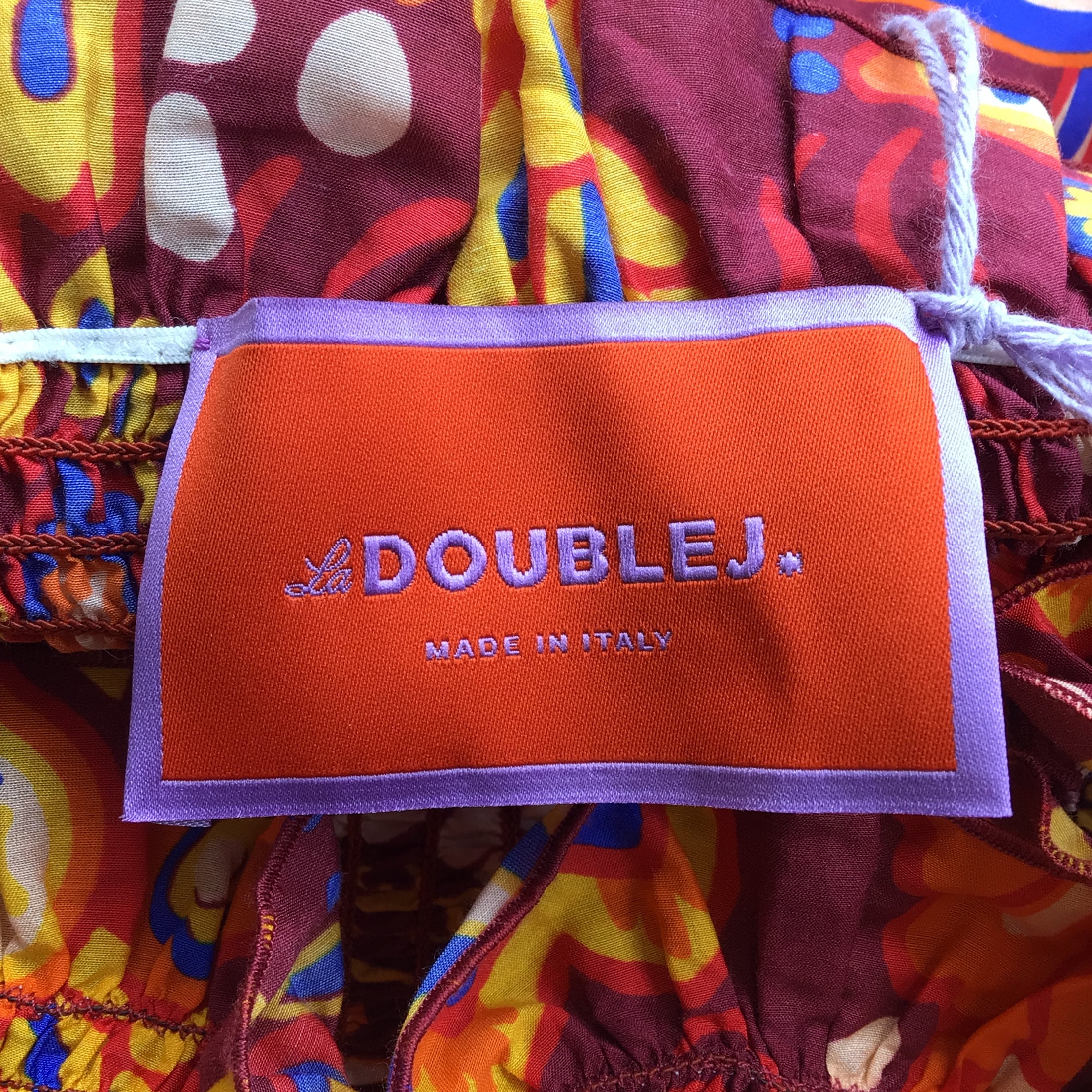 La DoubleJ Red / Orange Multi Taranta Print Gorgeous Dress