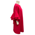 Load image into Gallery viewer, Carolina Herrera Raspberry Ruffle Sleeve Midi Dress
