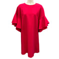 Load image into Gallery viewer, Carolina Herrera Raspberry Ruffle Sleeve Midi Dress
