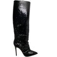 Load image into Gallery viewer, Casadei Black Sequined Mermaid Boots
