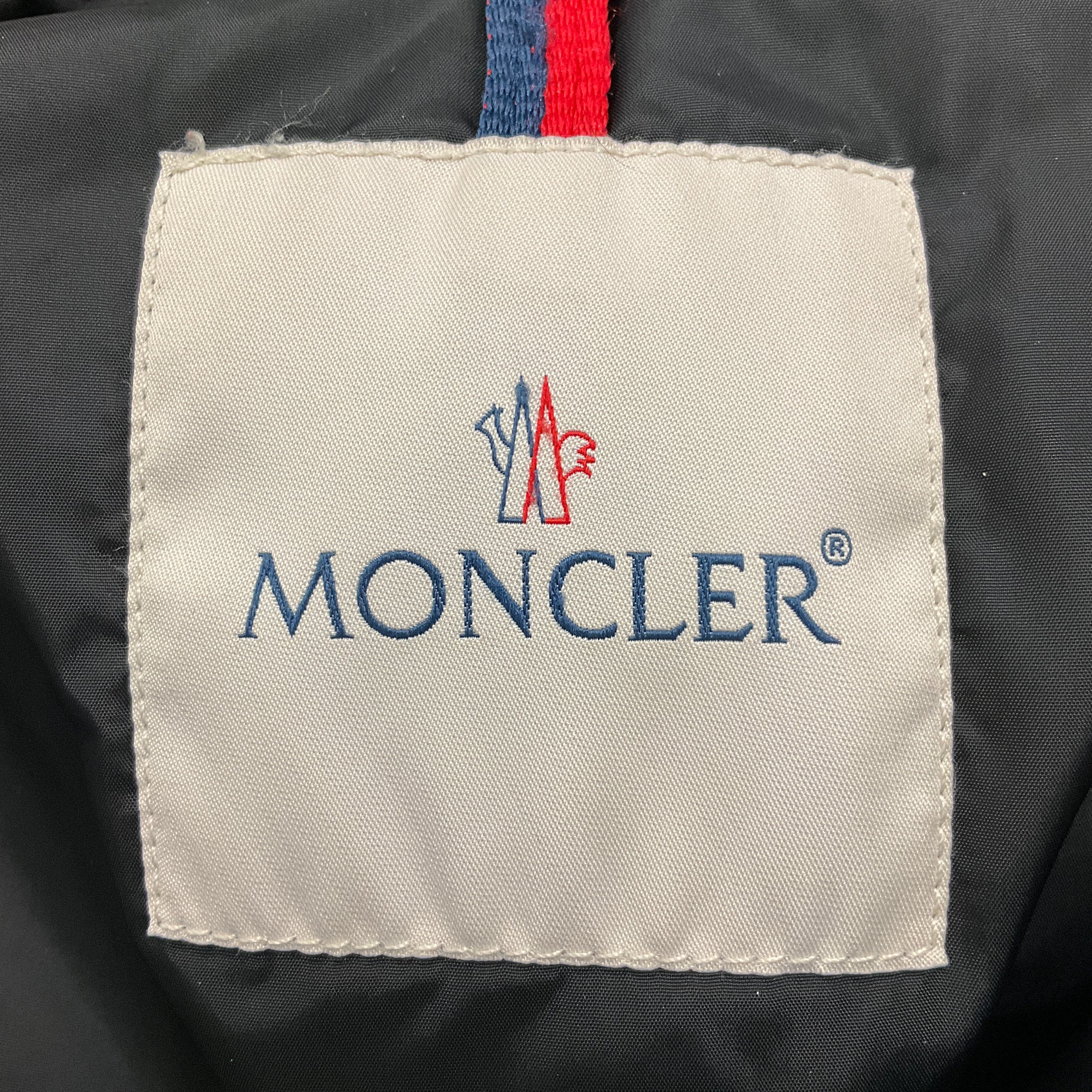 Moncler Black Flammette Fitted Long Down Coat