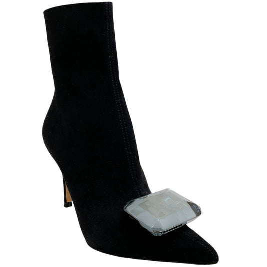 Gianvito Rossi Black Suede Jaipur Booties
