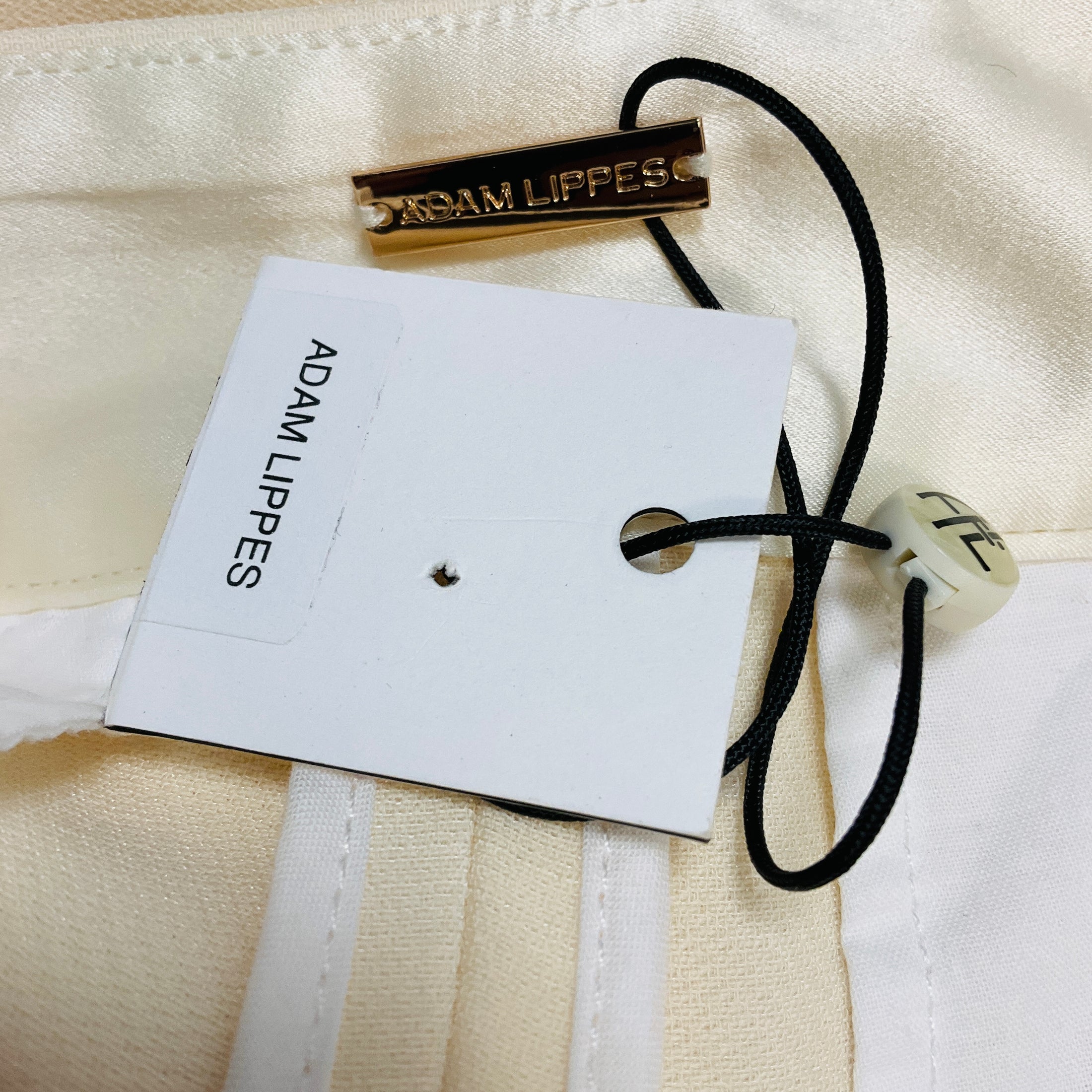 Adam Lippes Cream Wide Leg Crepe Pants / Trousers