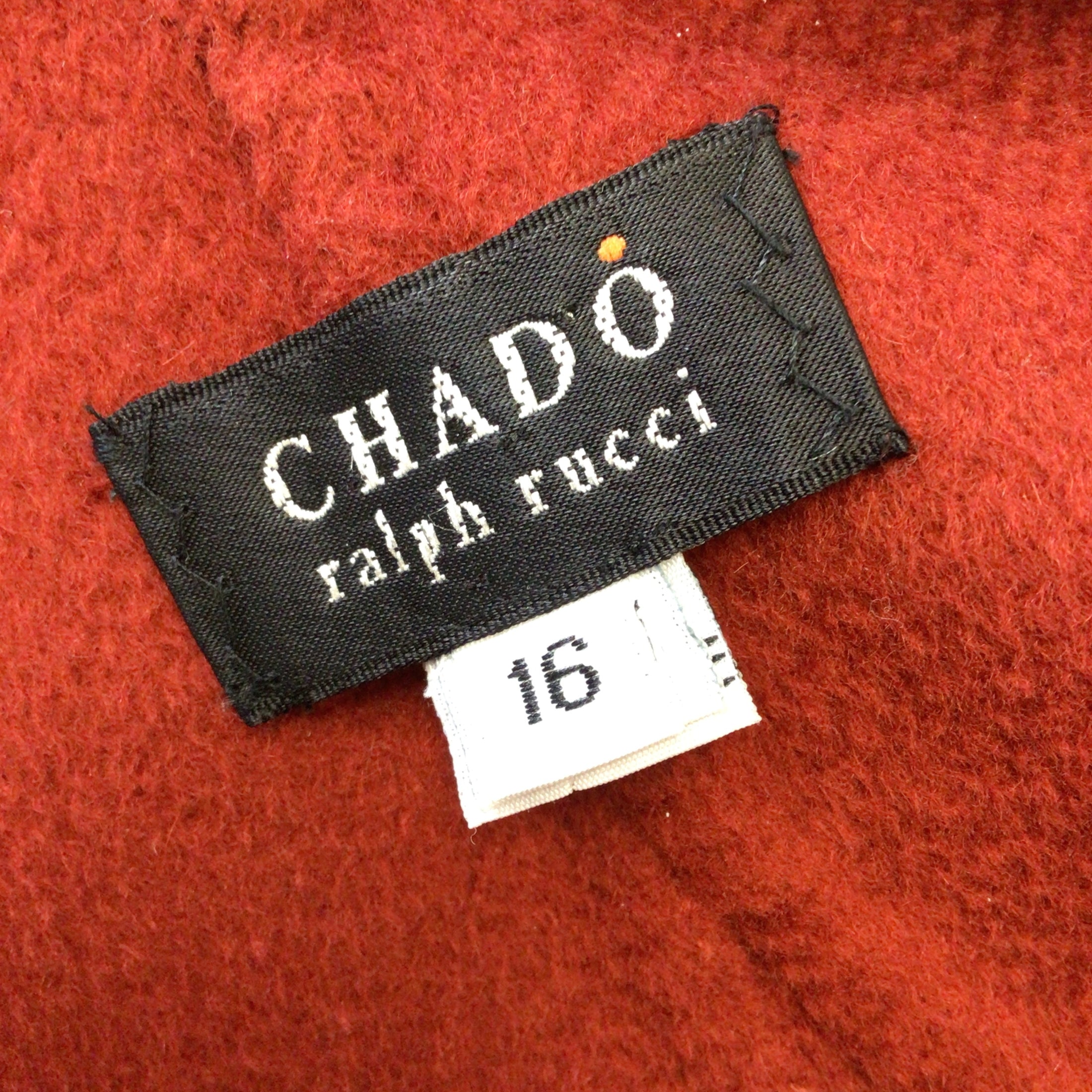 Chado by Ralph Rucci Rust Open Front Cashmere Jacket