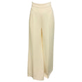 Load image into Gallery viewer, Adam Lippes Cream Wide Leg Crepe Pants / Trousers
