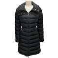 Load image into Gallery viewer, Moncler Black Flammette Fitted Long Down Coat
