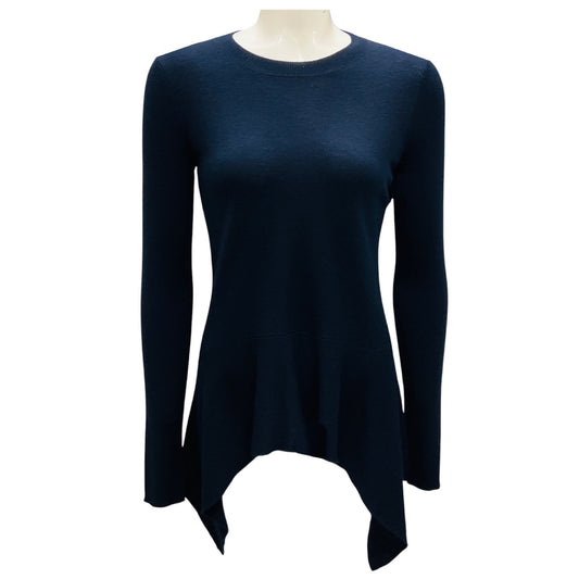 Derek Lam Navy Cashmere and Silk Knit Sweater