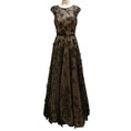 Load image into Gallery viewer, Rene Ruiz Collection Black / Beige Floral Embroidered and Beaded Gown / Formal Dress
