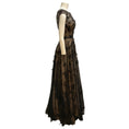 Load image into Gallery viewer, Rene Ruiz Collection Black / Beige Floral Embroidered and Beaded Gown / Formal Dress
