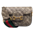 Load image into Gallery viewer, Gucci x Balenciaga Beige Multi GG Supreme Canvas Horsebit 1955 Mini Bag
