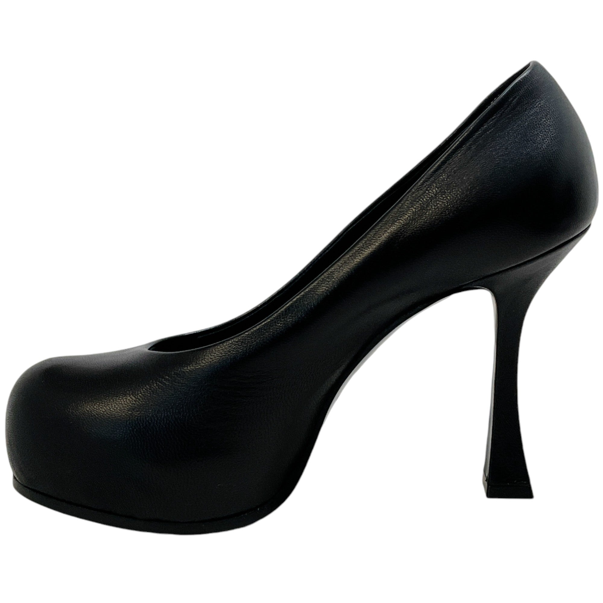 Casadei Black Leather Minorca Platform Pumps