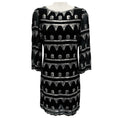 Load image into Gallery viewer, Alice + Olivia Black / Silver Bead Embellished Cocktail Dress

