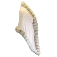 Load image into Gallery viewer, Loro Piana Light Pink Chinchilla Fur Trimmed Cashmere and Silk Scarf

