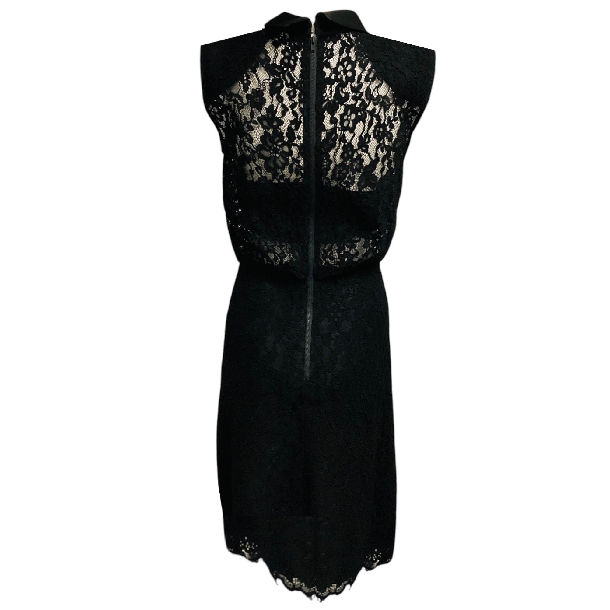 Self-Portrait Black Lace Cocktail Dress