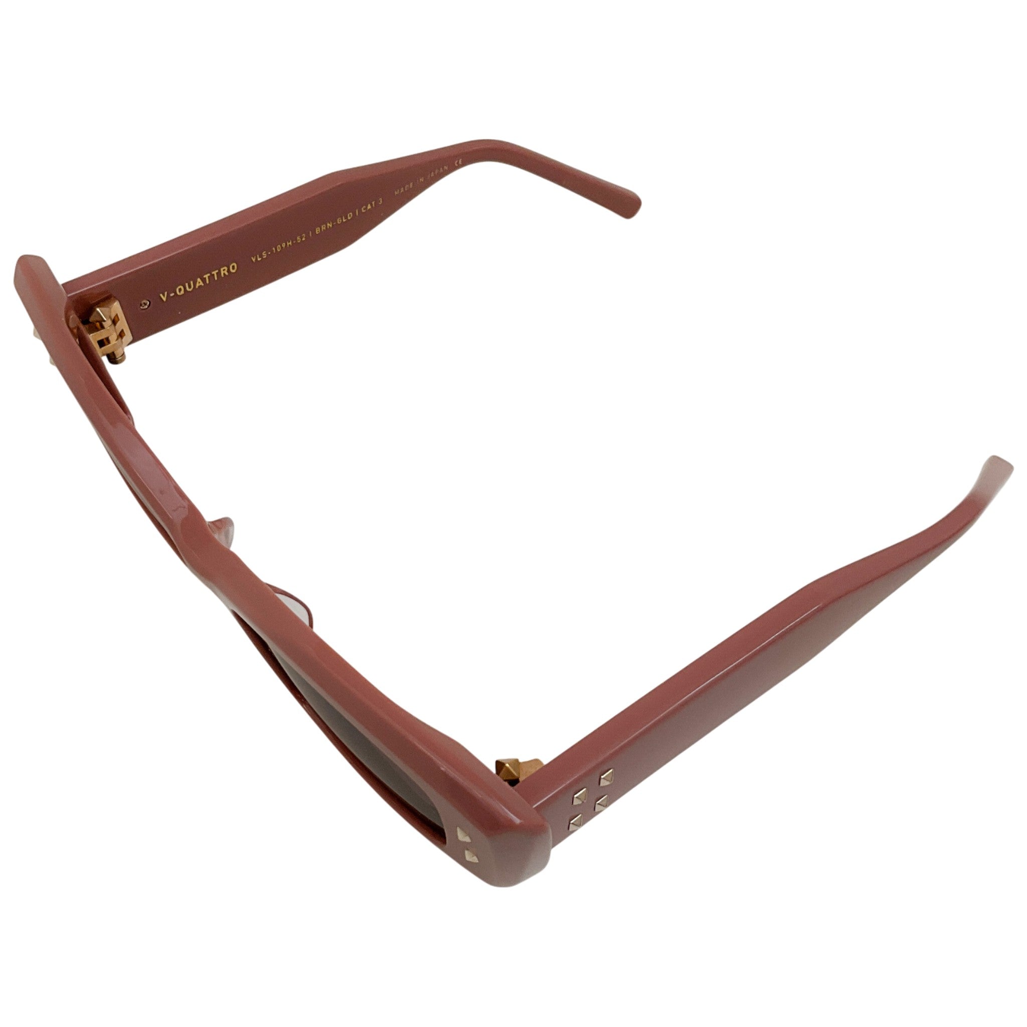 Valentino Brown / Gold V Quattro Sunglasses