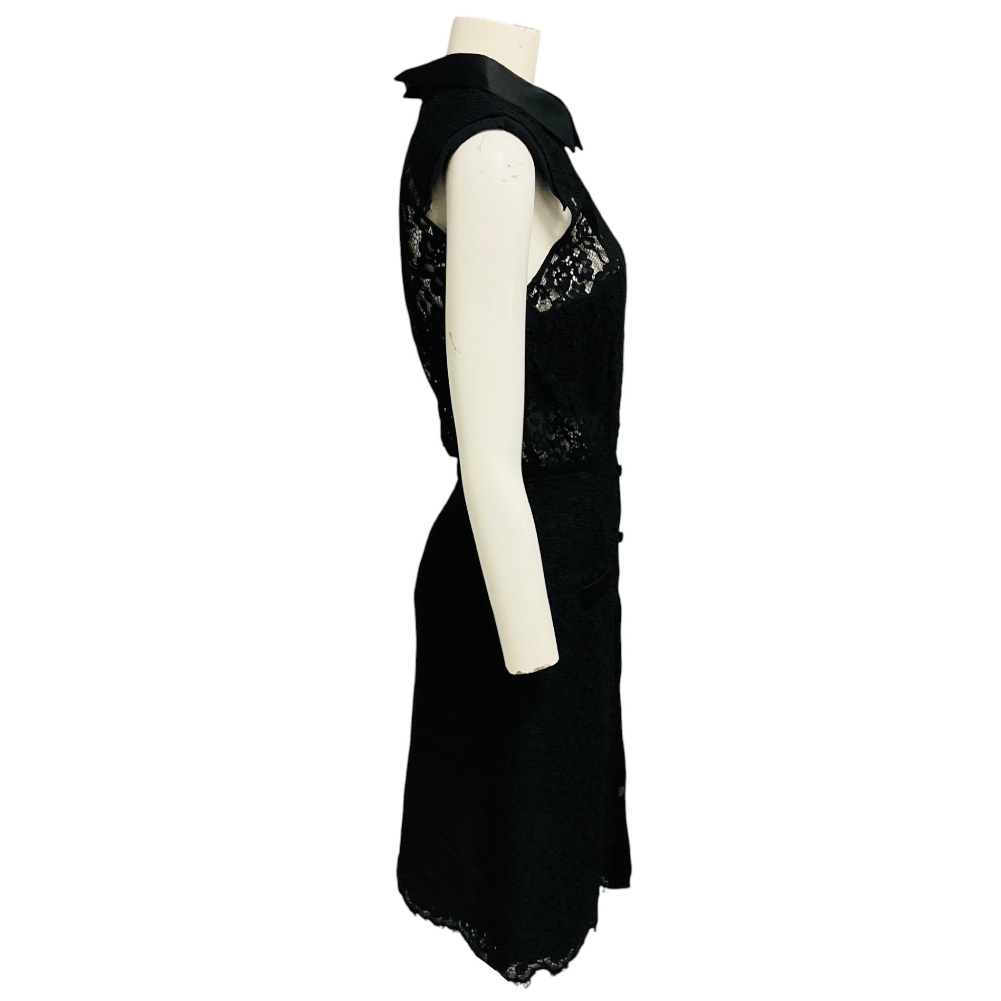 Self-Portrait Black Lace Cocktail Dress