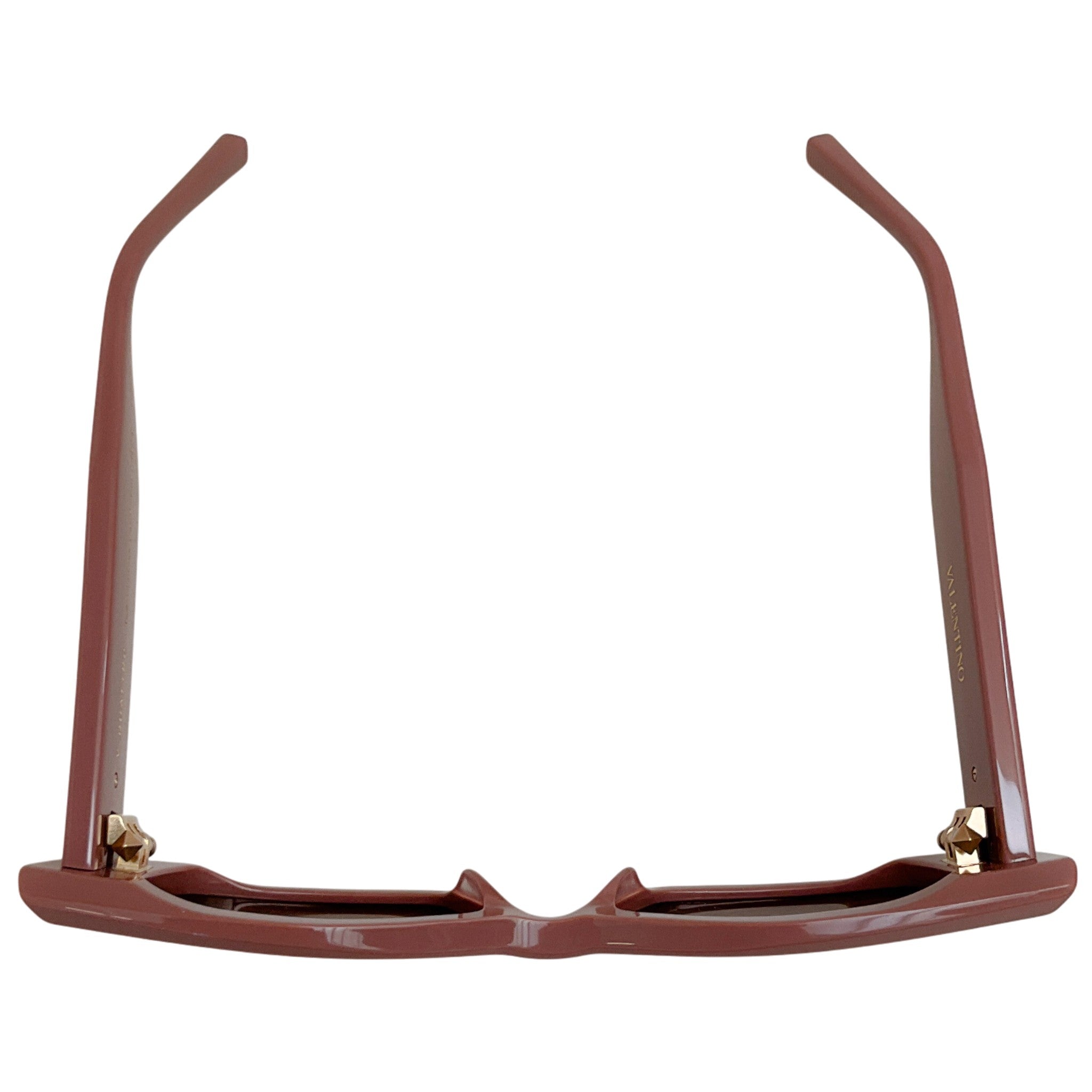 Valentino Brown / Gold V Quattro Sunglasses