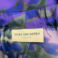 Load image into Gallery viewer, Dries Van Noten Purple Multi Camo Print Drawstring Satin Pants
