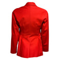 Load image into Gallery viewer, Hermes Poppy Red Silk Lined Wool Jacket with Lambskin Leather Belt
