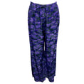 Load image into Gallery viewer, Dries Van Noten Purple Multi Camo Print Drawstring Satin Pants
